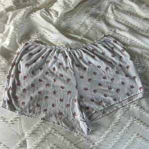 Aerie Floral Pajama Shorts, size medium